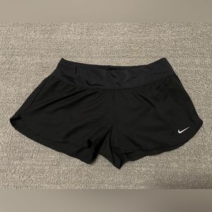 Black lined Nike shorts